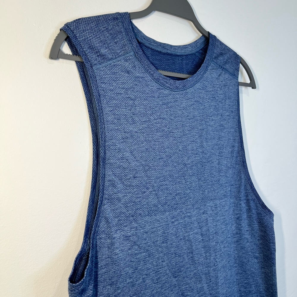 Lululemon Men’s Sleeveless Training Tank Top – Blue – Size M - Picture 4 of 10